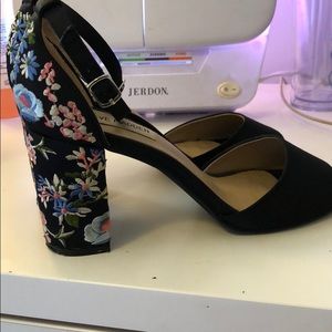 Steve Madden colorful flower heels